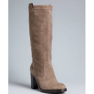 Ralph Lauren Devona Taupe Sable Suede Boots